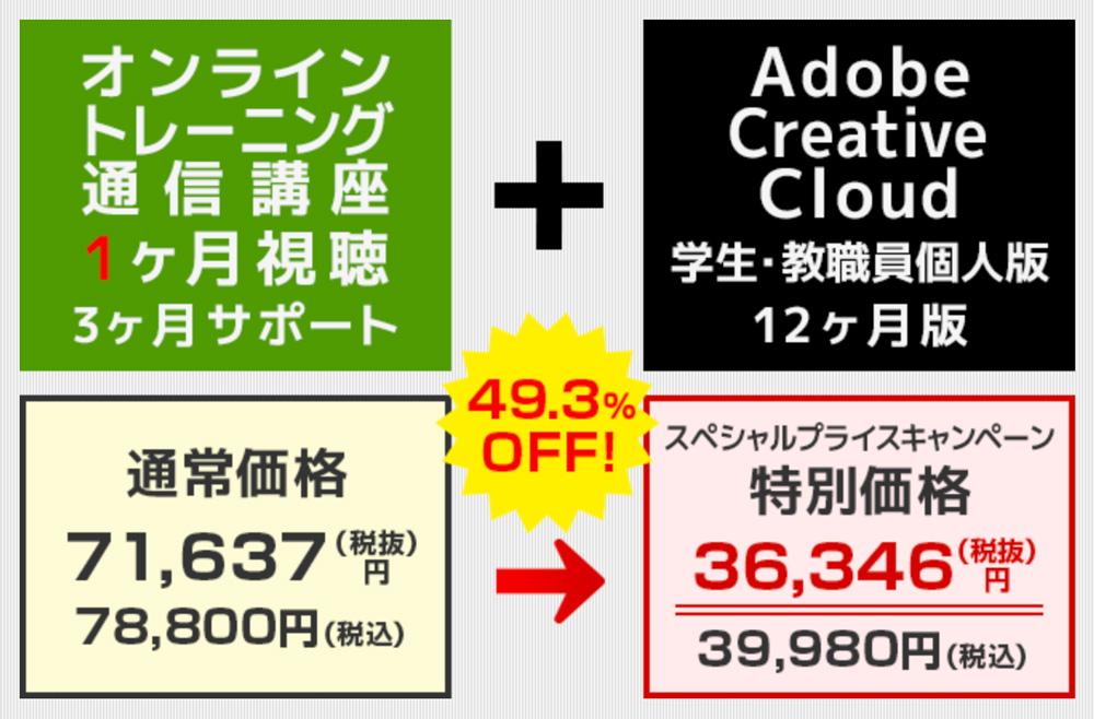 Adobe Ccを一番安く購入する方法 定価半額 学生以外も可